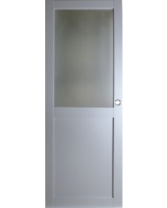 [JAMAIS UTILISE] Porte Coulissante Athena RAL7035 Vitrée H204 x L83 GD MENUISERIES