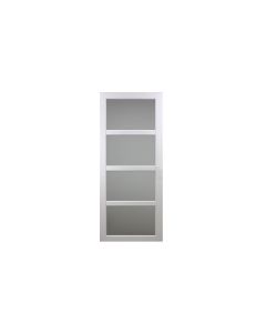 [JAMAIS UTILISE] Porte Coulissante Tana blanc Vitrée H204 x L83 + 2 coquilles GD MENUISERIES