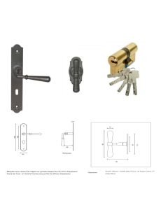 Poignée, Barillet et Bouton de Porte d'entre 010403RFP