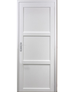  Bloc Porte Korya Blanc 3 panneaux H204 x L73 Poussant Droite Cotes Tableau