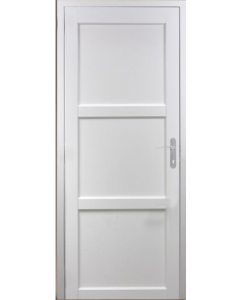 Bloc Porte Korya Blanc 3 panneaux H204 x L73 Poussant Gauche Côtes Tableau