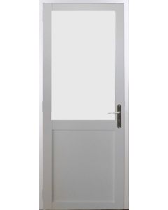 Bloc Porte Athena BLANC H204 x L83 Poussant Gauche Cotes Tableau